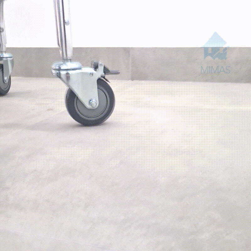 silla de aluminio con ruedas